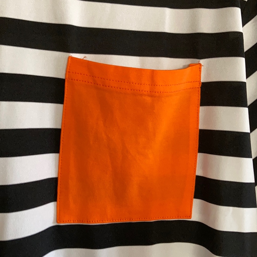 SHEIN SS Black & White Striped Top Size Large - Picture 3 of 6